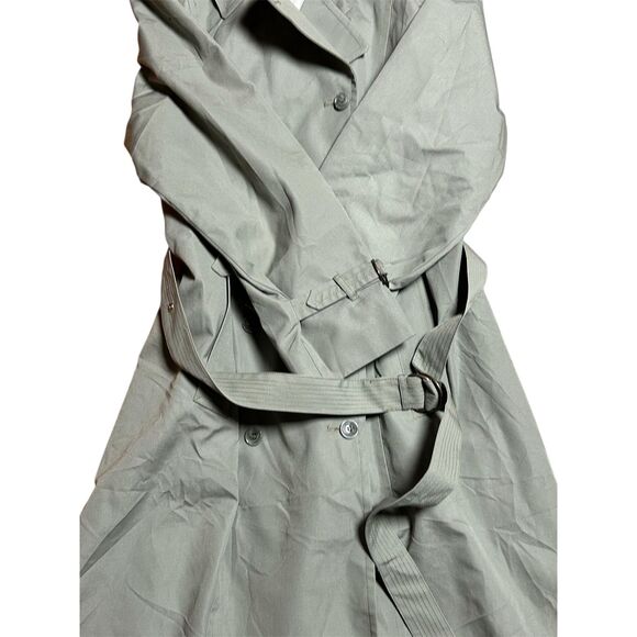 LONDON FOG, Women's Trench Coat, Gray/Green, Size 10 (Medium), Used - Picture 2 of 6